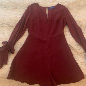 Wine/burgundy Romper